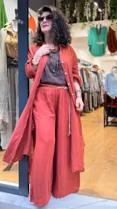 İtalyan Keten Gömlek Elbise