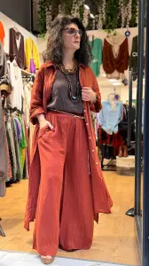 İtalyan Keten Gömlek Elbise