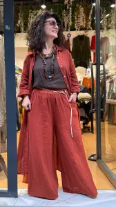 İtalyan Keten Gömlek Elbise