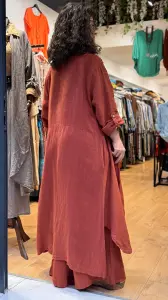 İtalyan Keten Gömlek Elbise