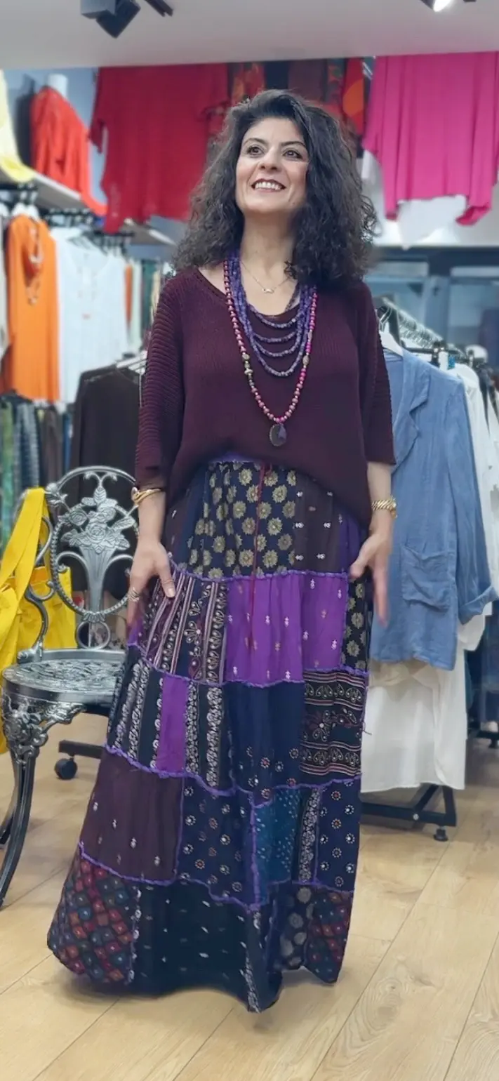 Patchwork Pamuk Etek
