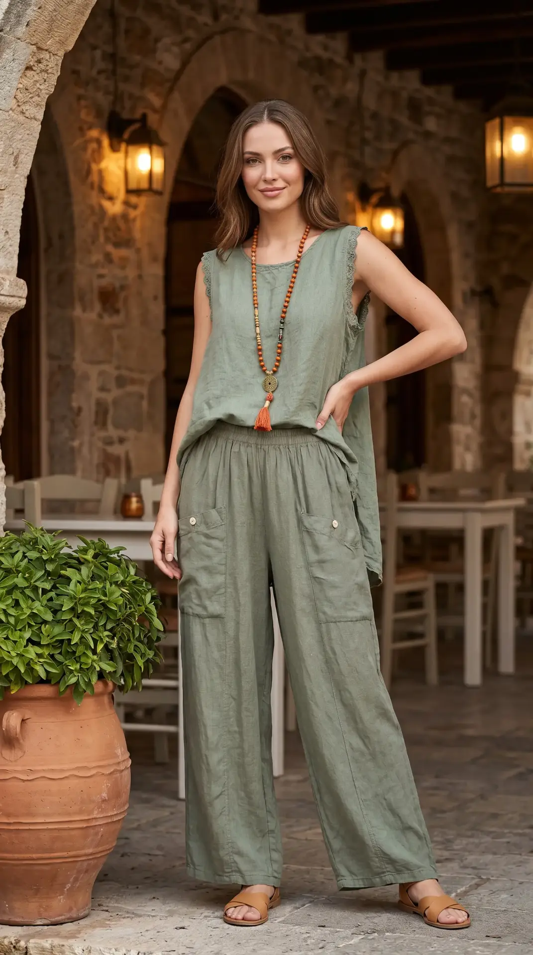 İtalyan Keten Pantolon
